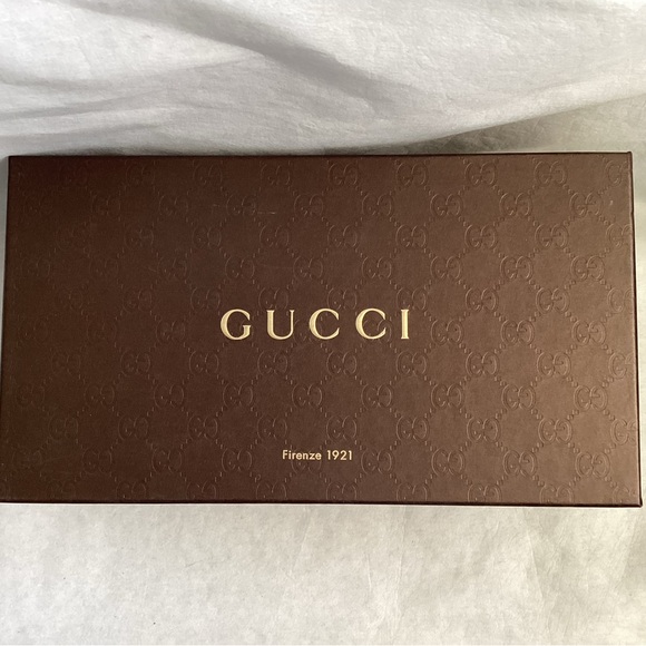 Authentic Gucci Cellarius Peep-Toe Wedge, Size 5.5 - Picture 12 of 12